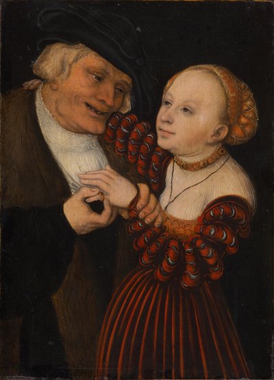 Old Man and Girl by Lucas Cranach the Elder